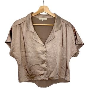 Monk and Lou bay wing satin shirt